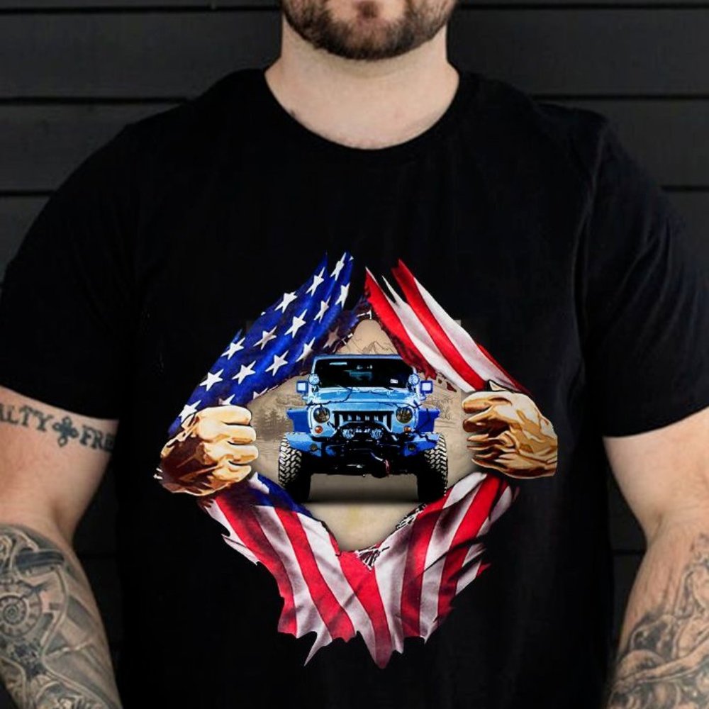 Jeep T Shirt Jeep American, Jeep Tee shirts, Jeep Shirt For Men